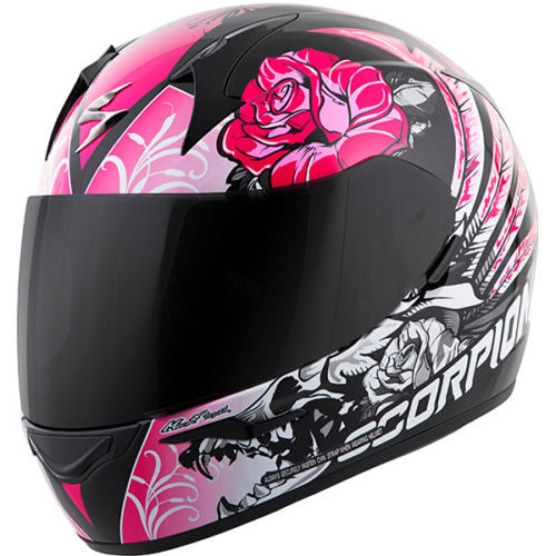 pink and black scorpion at 950 helmet Scorpion Exo-AT950 Peak Visor Neocon Pink