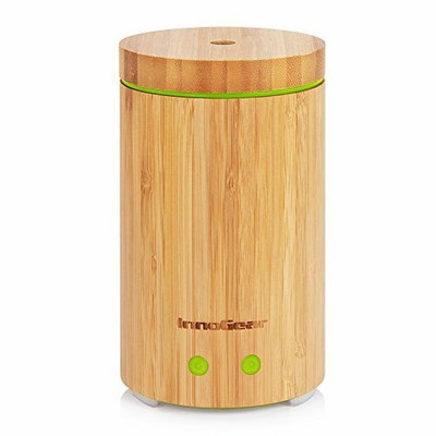 InnoGear Bambus Duftöldiffusor, Ultraschall Aromatherapie Luftbefeuchter mit 4