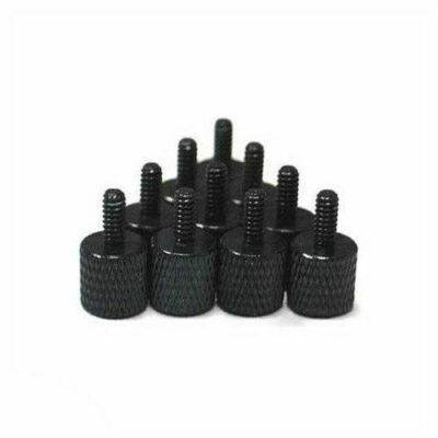 Thumb Screw, Aluminum Anodized, Black, (10PCS), PC Case, Computer Case