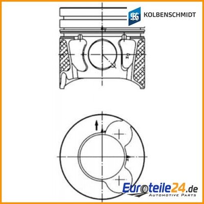Kolben KOLBENSCHMIDT 99700600 für Peugeot Expert Tepee 807