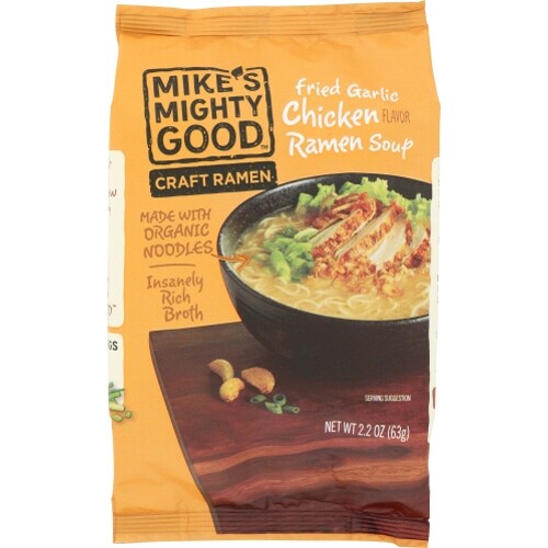 Soupe Ramen Frid Grlc Chkn 65ml (Case Of 7) Par Mike'S Mighty Bon