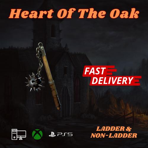 Heart of the Oak HotO Flail 30-40Res - D2R Diablo II