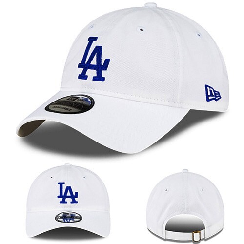 帽子 Home Game New Era LA Dodgers 9TWENTY M/L New Era L.A Dodgers 9twenty White Adjustable Dad strapback