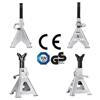 TONDA Steel Jack Stands 3 Ton Capacity 1 Pair Jacks Sawhorses Workshop Equipment