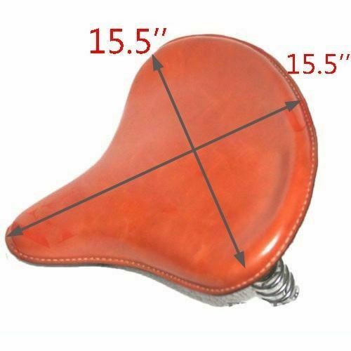 Fits Royal Enfield Classic 350 500 Front Driver Seat Bottom Leather Covered 
