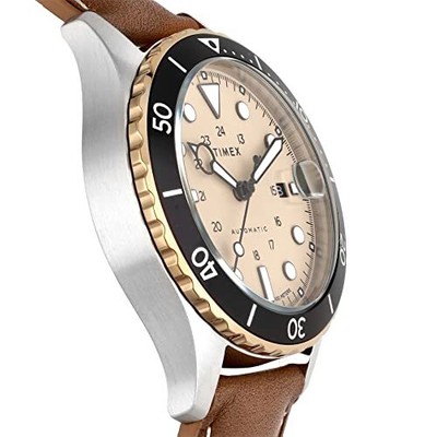 Pre-owned Timex [] Watch Navy Xl Tan Dial Automatic Winding 41mm Tw2v41500 Men's Brown