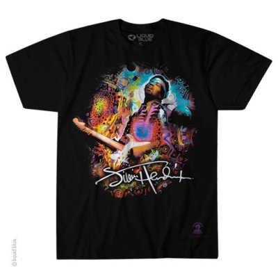 Jimi Hendrix Angel M, L, XL, 2XL Black T-Shirt