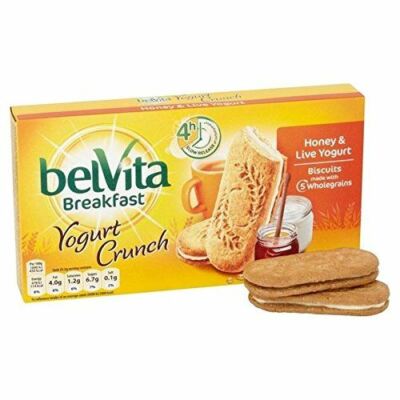 Belvita Desayuno Yogurt Crunch 253g - Paquete de 2