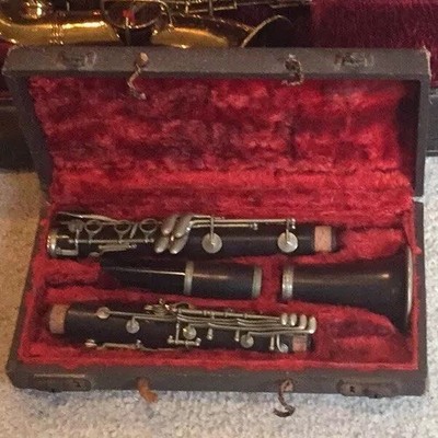 Kohlert's Son Graslitz Clarinet B Flat For Parts or Restoration With Case