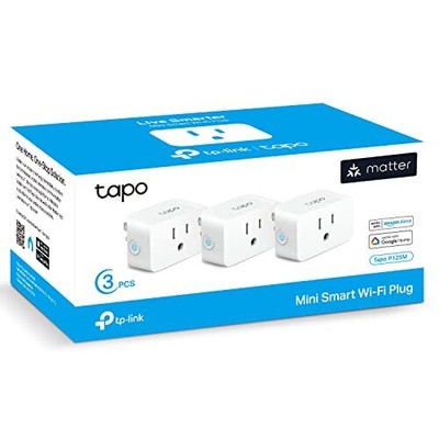 TP-Link Tapo Matter Supported Smart Plug Mini Compact Design 15A/1800W Max Su...