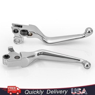 Polished Chrome Clutch Brake Levers Designed For Harley Heritage Softail Dyna