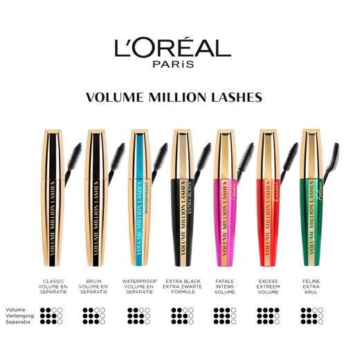 L'Oreal Volume Million Lashes Mascara - Select Your Shade