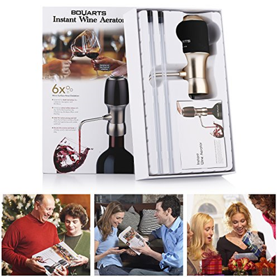 BOUARTS Wine Aerator Wine Gifts, FDA Approved, One-Touch Portable Luxury Wine of