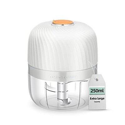 250ml Food Chopper Electric Vegetable Onion Slicer White