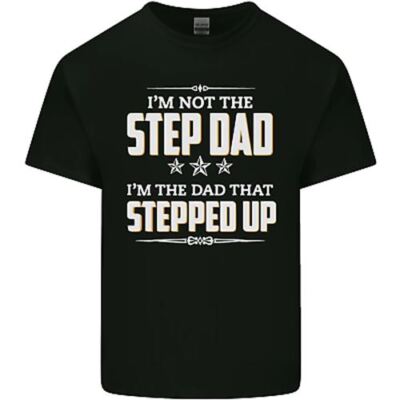 Im Not The Schritt Dad Stepped Geschnürt Vatertag Herren Baumwolle T-Shirt