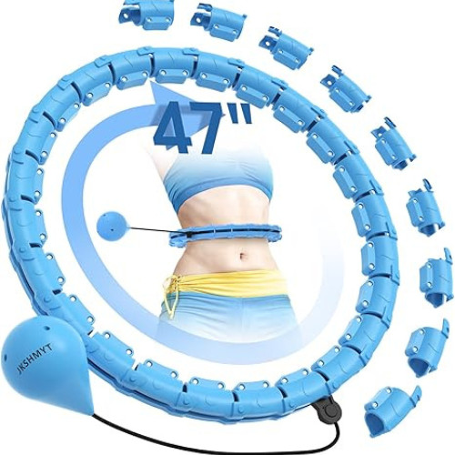Infinity Hoop Fit Plus Size 47", Weighted Hula Hoops for
