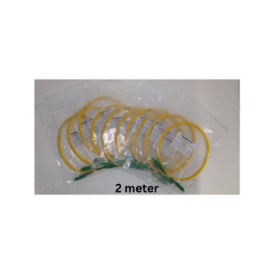 (10 Pack) SC to SC APC Simplex OS2 Single-Mode Fiber Optic Patch Cable - Jumper