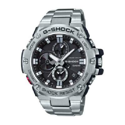 Pre-owned Casio International Warranty Gst-b100d-1ajf G-steel Bluetooth Chronograph Men's Watch