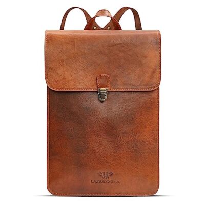 For Men And Women Minimalistic Leather Backpack Handmad