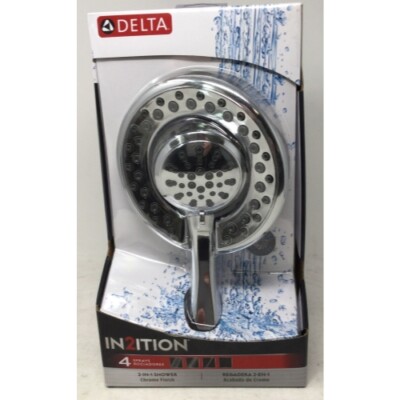 Delta 75486C Silver Chrome 4-Setting In2ition Universal Component Showering Head