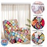FUANGUI Recliner Chair Cover 4-Pieces Lazyboy Cover for Recliner Chair with Storage Pockets Furniture Protector for Living Room, Jacquard Sofa Slipcover for Kids, Pets, Dog and Cat, 15