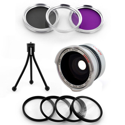 Wide Fish Eye Lens,filter kit,Macro for Olympus PEN E-PL3/E-P3/E-PL2E-PM1,14-42