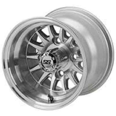 Set of (4) ITP or HD 10 x 7 Aluminum Golf Cart Car Rims Wheels