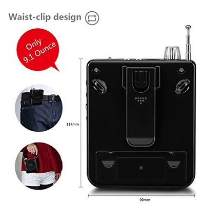 XIAOKOA 2.4G 40m Stable Wireless Voice Amplifier with Headset and Handheld 2 in