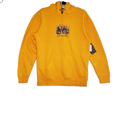 Vans pullover hoodie yellow sales
