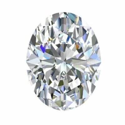 2.70 CT Natural White Diamond 0val Cut D Grade Certified VVS1 8x8x5 mm RE05
