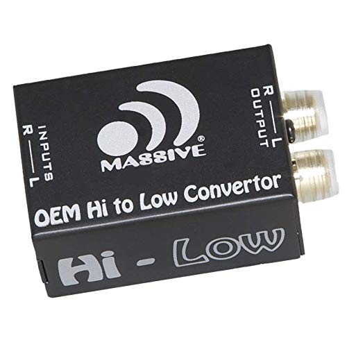 Massive Audio Hi-Low - Car Audio High Level Speaker Signal to Low Level RCA