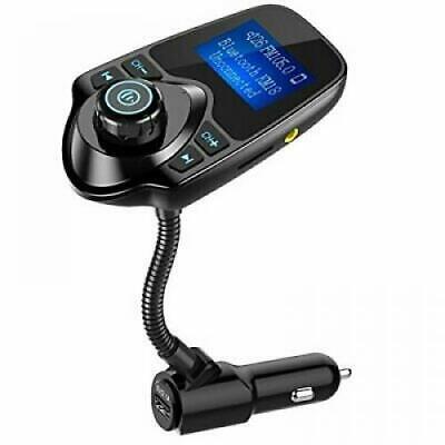 Nulaxy Bluetooth Car FM Transmitter Audio Adapter Receiver Wireless Hands Free