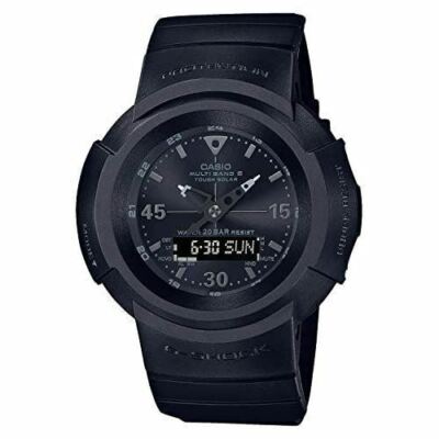 Pre-owned Casio G-shock Awg-m520bb-1ajf Black Solar Radio Men's Watch In Box