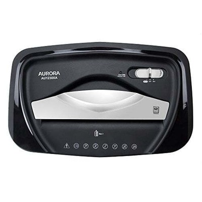 Aurora GB AU1230XA 12-Sheet Anti-Jam Crosscut Paper and Credit Card Shredder
