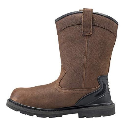 Pre-owned Avenger Men's 11-inch Hammer Wellington Soft Toe Pr Waterproof Work Boots Brown
