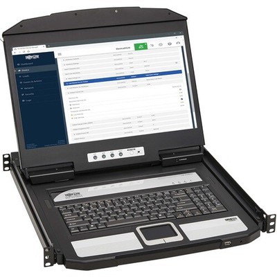 Tripp Lite by Eaton 1U Rack-Mount Short-Depth HDMI KVM Console KVM Switch with 1