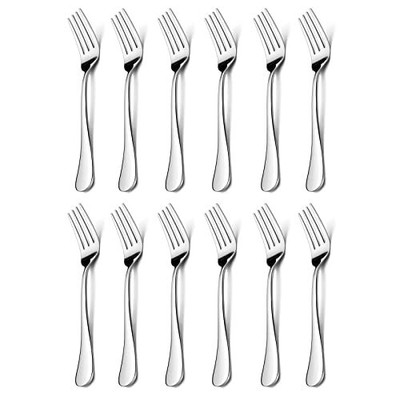 Stainless Steel 6.7 Inches Small Dessert Forks Classic Eleg