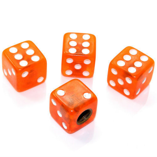 Ventilkappen für Krafträder in Orange