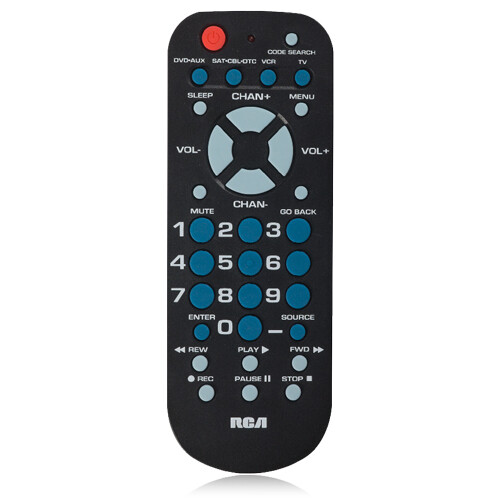 RCA Universal Remote Control w/ 4 Device Controls TV, Cable,