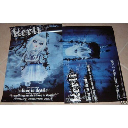 Kerli poster  - Love Is Dead - promo poster  (2008) - 11 x 17 inches