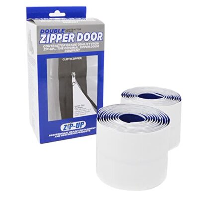 Zip7.3bcl Peel & Stick Dust Containment Zip Barrier 7ft X 3in Zipper Door