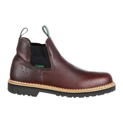 Pre-owned Georgia Boot Men's Georgia Giant High Romeo Soft Toe Work Boot Soggy Brown - Gr5
