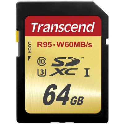  Transcend 64GB UHS-1 U3 SDXC Memory Card (TS64GSDU3) - Authorized Dealer