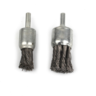 2Pcs 20/25mm Derusting Twisted Wire Pen Type Brush Cleaning For Drill Power Tool