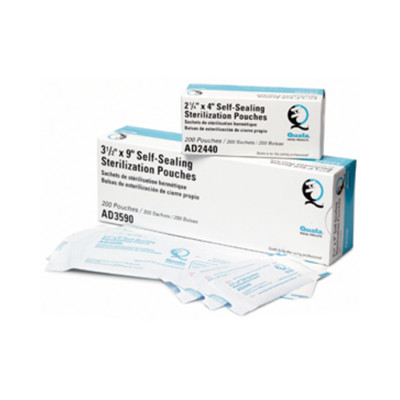 Quala LAD3590 Self Sealing Sterilization Pouches 3.5'' X 9'' 500/Pk