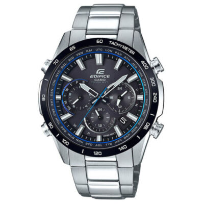 Pre-owned Casio Edifice Eqw-t650db-1ajf Black Dial Sport Solar Atomic Radio Men Watch