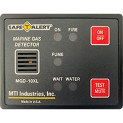 SAFE-T-ALERT MGD-10XL GAS VAPOR ALARM FUME, FIRE, BILGE WATER - BLACK SURFACE