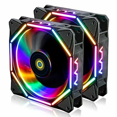 conisy Gehäuselüfter 120mm Quiet Edition PC Kühlung Lüfter mit RGB LED Licht ...