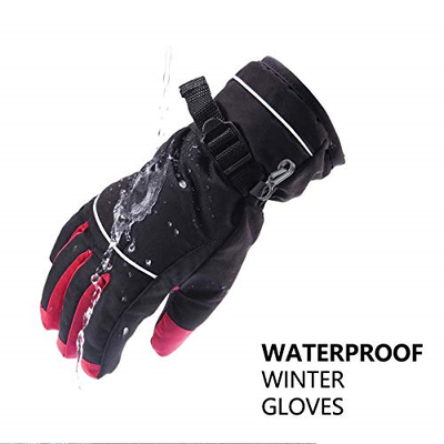 Wantdo Men's Waterproof Thinsulate Warm Ski Gloves Insulated Outdoor Snowmobile