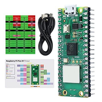 Raspberry Pi Pico W Compatible with Arduino IDE Pre-Soldered Header Developme...